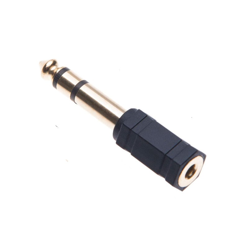 Insignia 1/4"-to-3.5mm Mini Headphone Jack Adapter - Black - Image 1